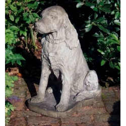 Stone Spaniel statue